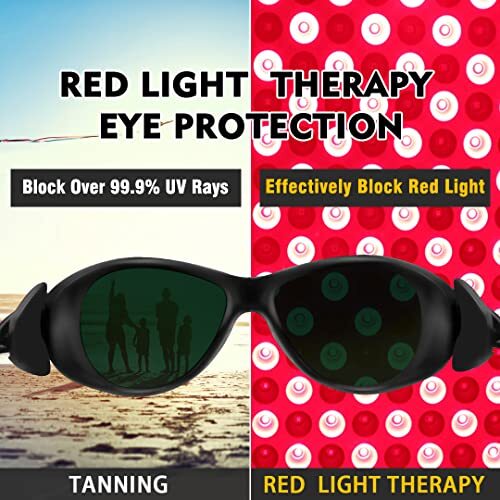 Lunettes De Protection à Lumière Inarouge LED Rouge