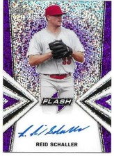 2019 Leaf Flash Baseball REID SCHALLER #BA-RS1 Purple On-card Autograph 17/25