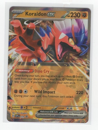 Pokemon Scarlet & Violet Black Star Promo -  Koraidon ex SVP 029