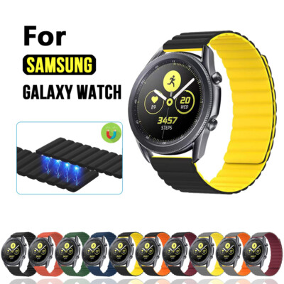 Magnetic Silicone Strap Band for Samsung Watch 6 5 4 3 Active 2 40/44mm Gear S3