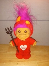 Russ 4" Troll Valentine Cute Little Devil Troll Doll With purpleHair