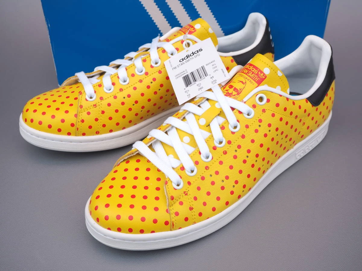Adidas stan smith yellow clearance red