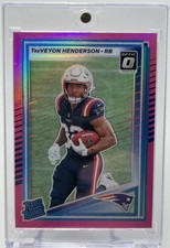2025 Donruss TreVeyon Henderson Optic Rated Rookie Preview Pink RC #332 Patriots