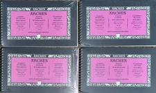 Arches 10x6 Travel Journal Watercolour Hot Pressed Paper NEW 60 Sheets Paint Art