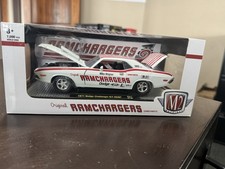 M2 Machines Ramchargers 1971 Dodge Challenger Rt Hemi 124 Diecast Whitered M2 Machines Ramchargers 1971 Dodge Challenger Rt Hemi 124 Diecast Whitered