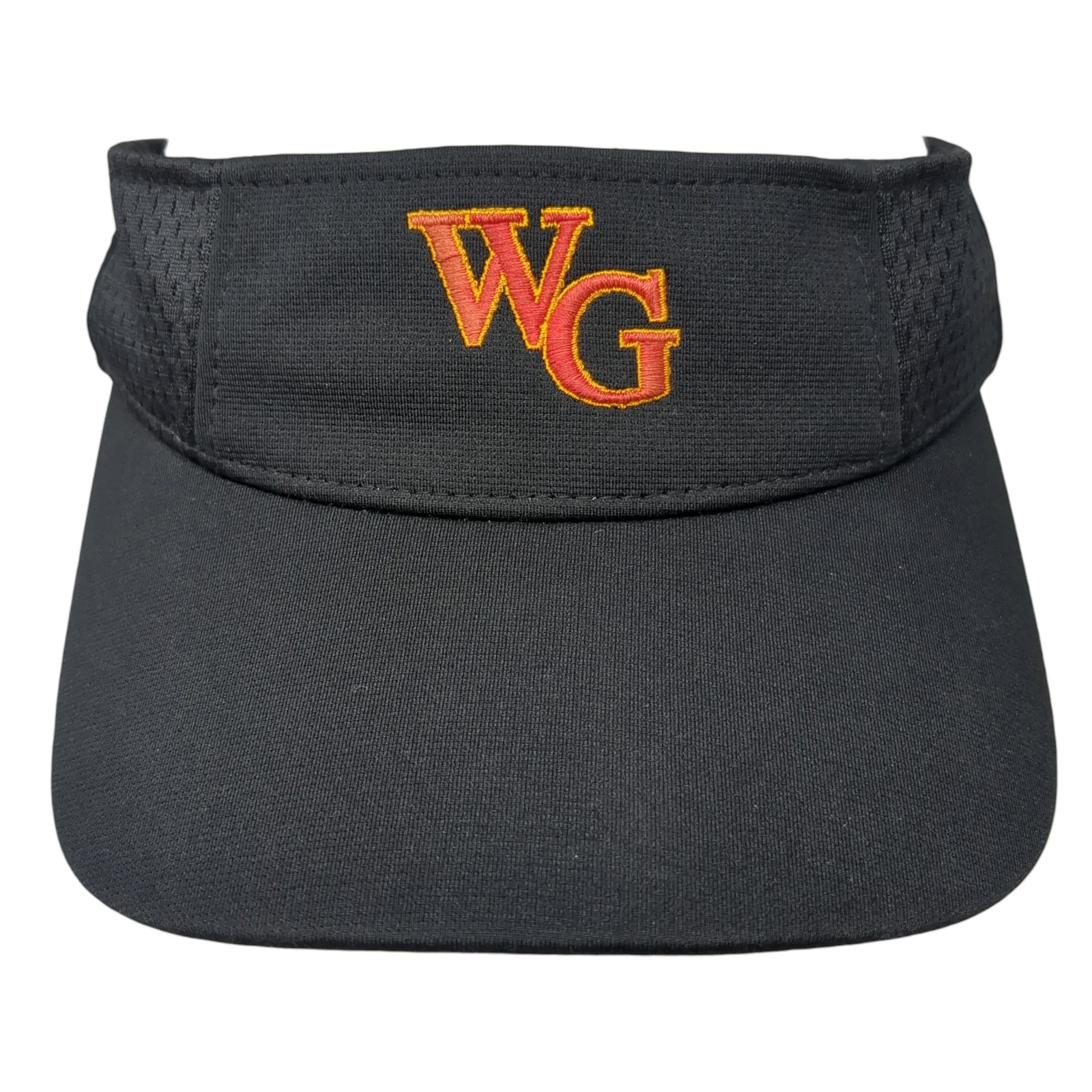 WG Strapback Visor Hat Black Large Embroidered Ou… - image 1