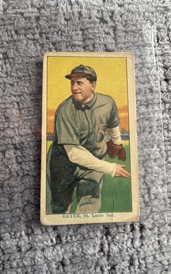 1914-16 Coupon Cigarettes Type 2 - T213-2 Rube Geyer (RC) St Louis Cardinals