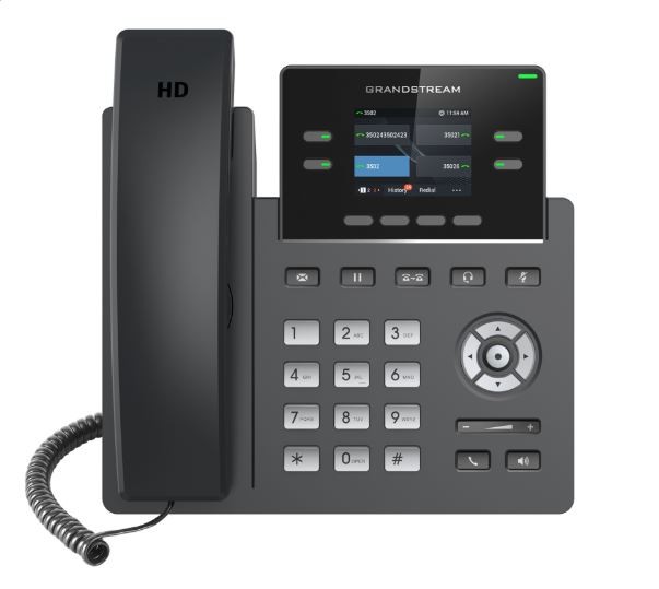 Grandstream Networks GRP2612P telefono IP Nero 2 linee TFT (Grandstream GRP2612P
