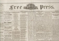 George Custer / Original 1874 Newspaper Reporting on the Custer Expedition