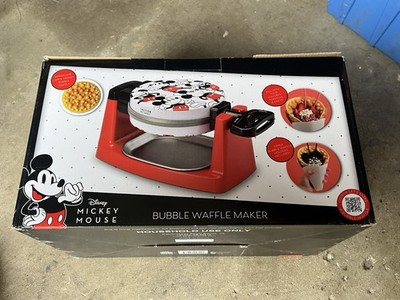 Brand New Disney Mickey Mouse Flip-Over Bubble Waffle Maker