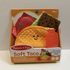 Melissa  Doug Baby Toy Soft Taco Fill  Spill Sensory Infant Toddler NEW