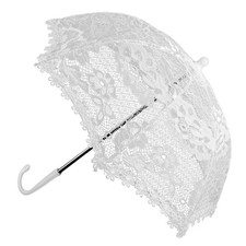  Wedding Lace Parasol: Embroidery White Lace Umbrella Photo Prop - Dance