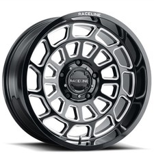 955m Warp Raceline Wheels 22x10 Black With Machined Face Off-road Rims 4pcs C3