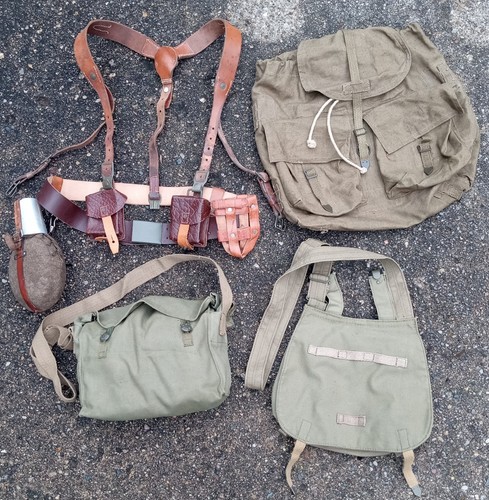 Czech Cold War Complete Field Gear Set w VZ52 Pouches Clean Dated Warsaw Pact 