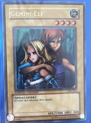 Yugioh  Gemini Elf  Invasion of Chaos Limited Edition