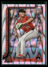 2025 Topps Chrome #102 Cristian Mena RayWave Refractors