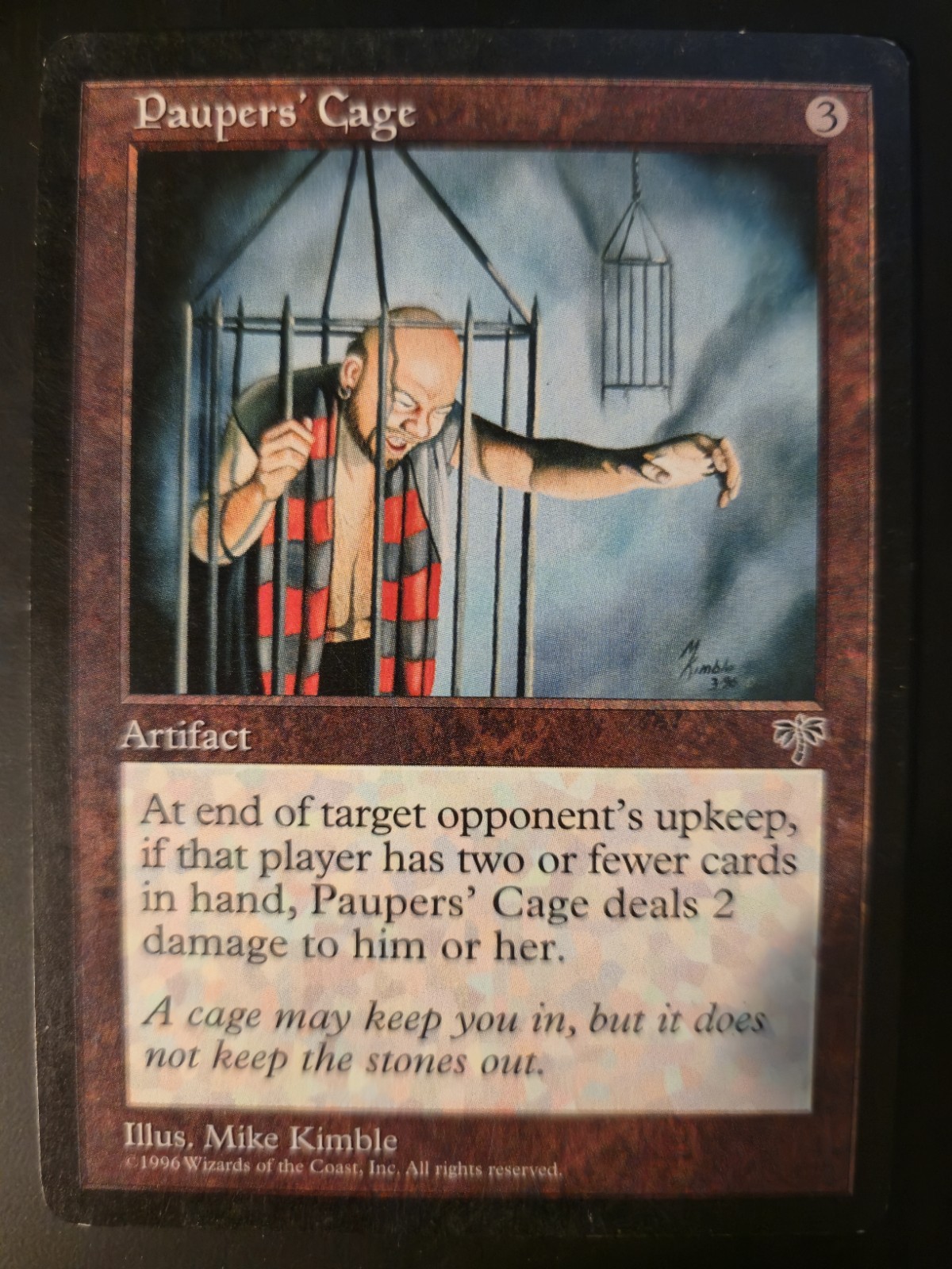 Paupers' Cage LP Mirage MTG FREE SHIPPING