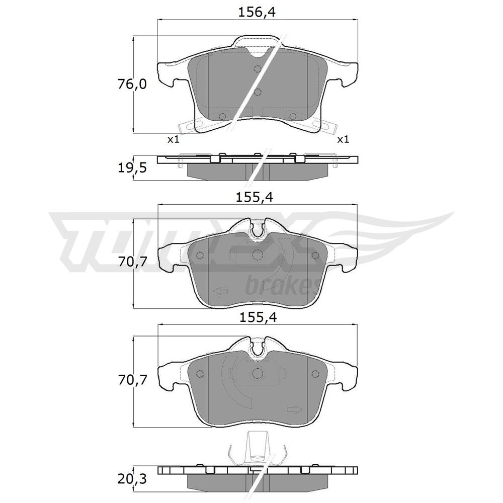 Pastiglie+dischi Freno (asse Anteriore) per Opel Meriva B Monovolume (2010-2017) - Miniatura 3