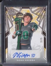 2025 Leaf Trinity Copper #BANK1 Noah Knigga 2/75 Auto RC Rookie