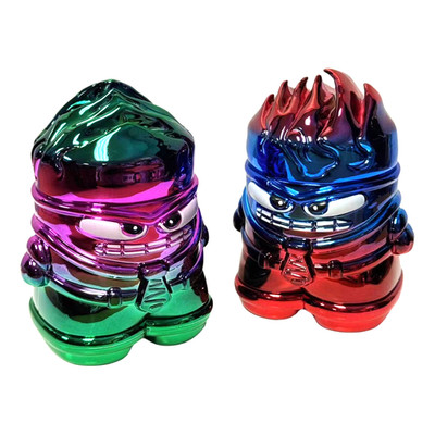2.3'' Shiny Funny Monster Spice Herb Grinder W/Drawer Tobacco Crusher gift man