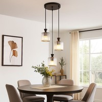 Pendelleuchte HäNgelampe Wohnzimmerlampe Kristalle KüChenleuchte E27 H 120 Cm