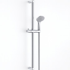 Bulk 100x Barcino Schiebestange Duschstange Set mit Handbesenkopf verchromt