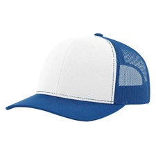 Richardson 112 Trucker Cap - White/Royal Blue