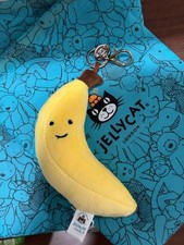 Jellycat Fabulous Fruit Banana Plush Keyring Clip Soft Toy NWT