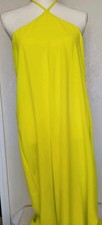 Vince Camuto Asymmetric Lime Greene Halter Maxi Dress Size XL (NWT)