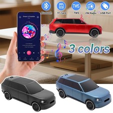 Portable Car Model Wireless Speaker with TWS Stereo FM Radio LED Party Lights US