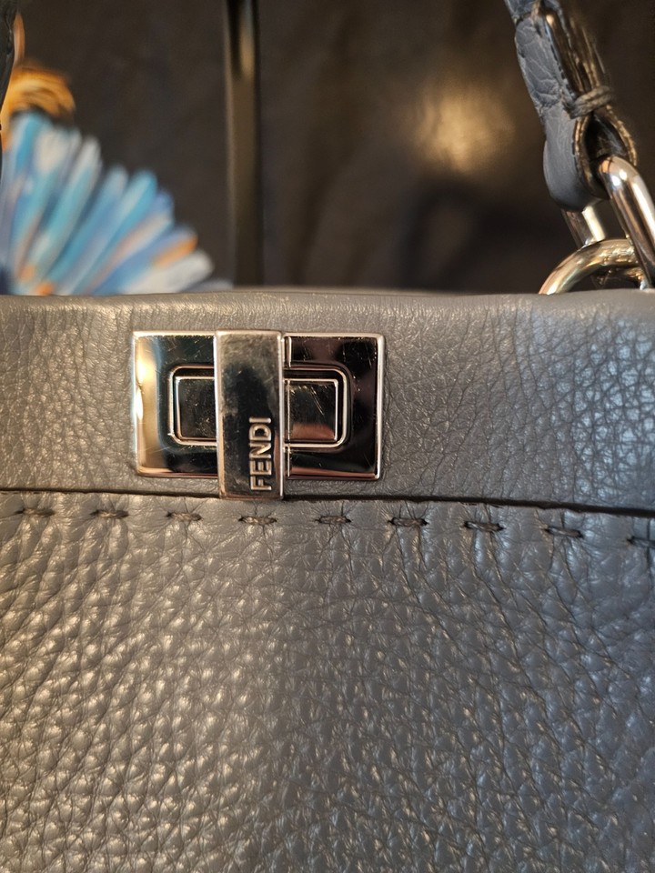 *SALE* Fendi Peekaboo Mini Selleria Python Whipstitch | eBay