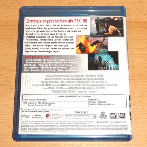 Blu-Ray Predator 2 Uncut FSK18 Neuauflage - Bild 3 von 3