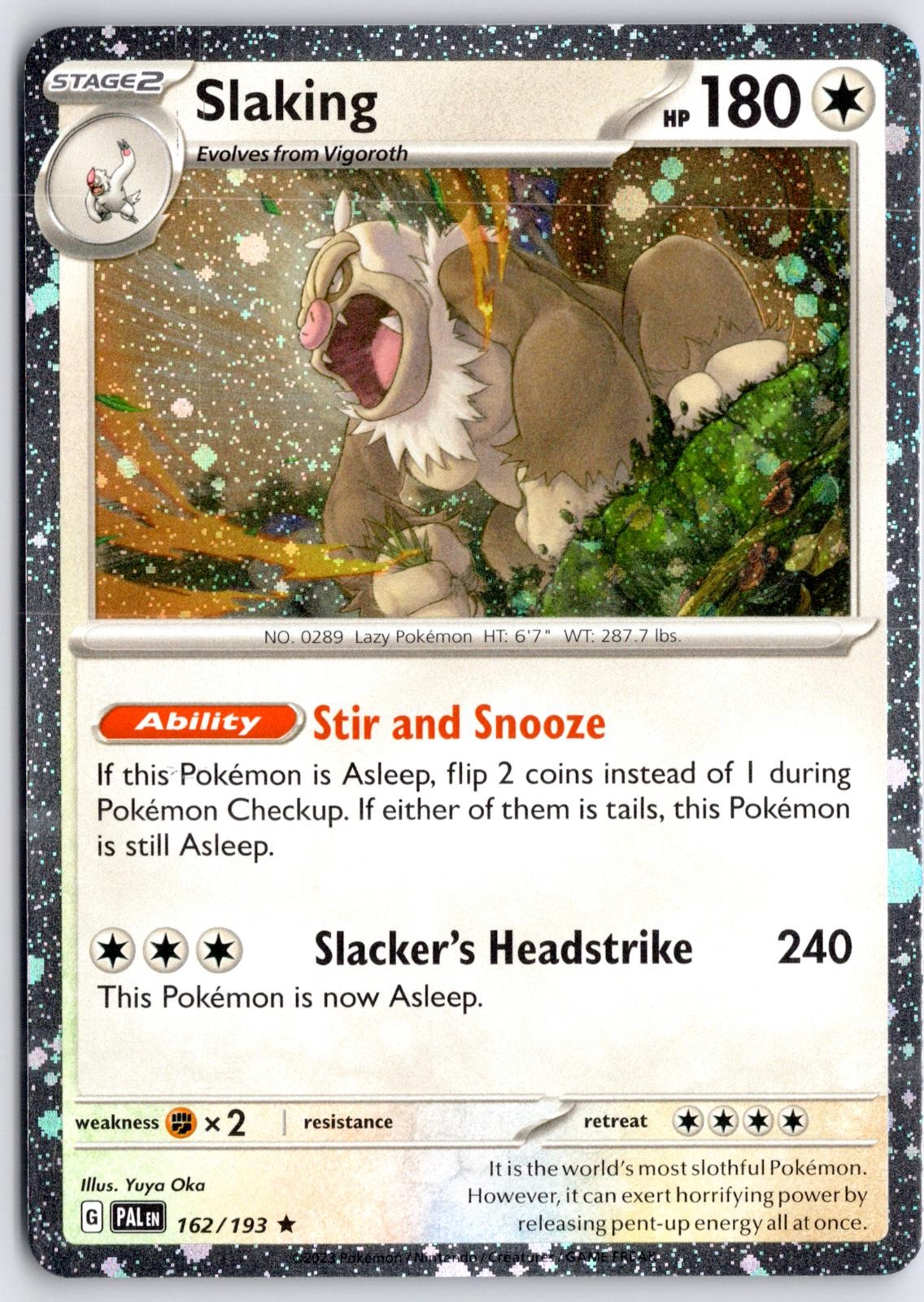 SLAKING (COSMOS HOLO) 162/193 MISCELLANEOUS CARDS & PRODUCTS