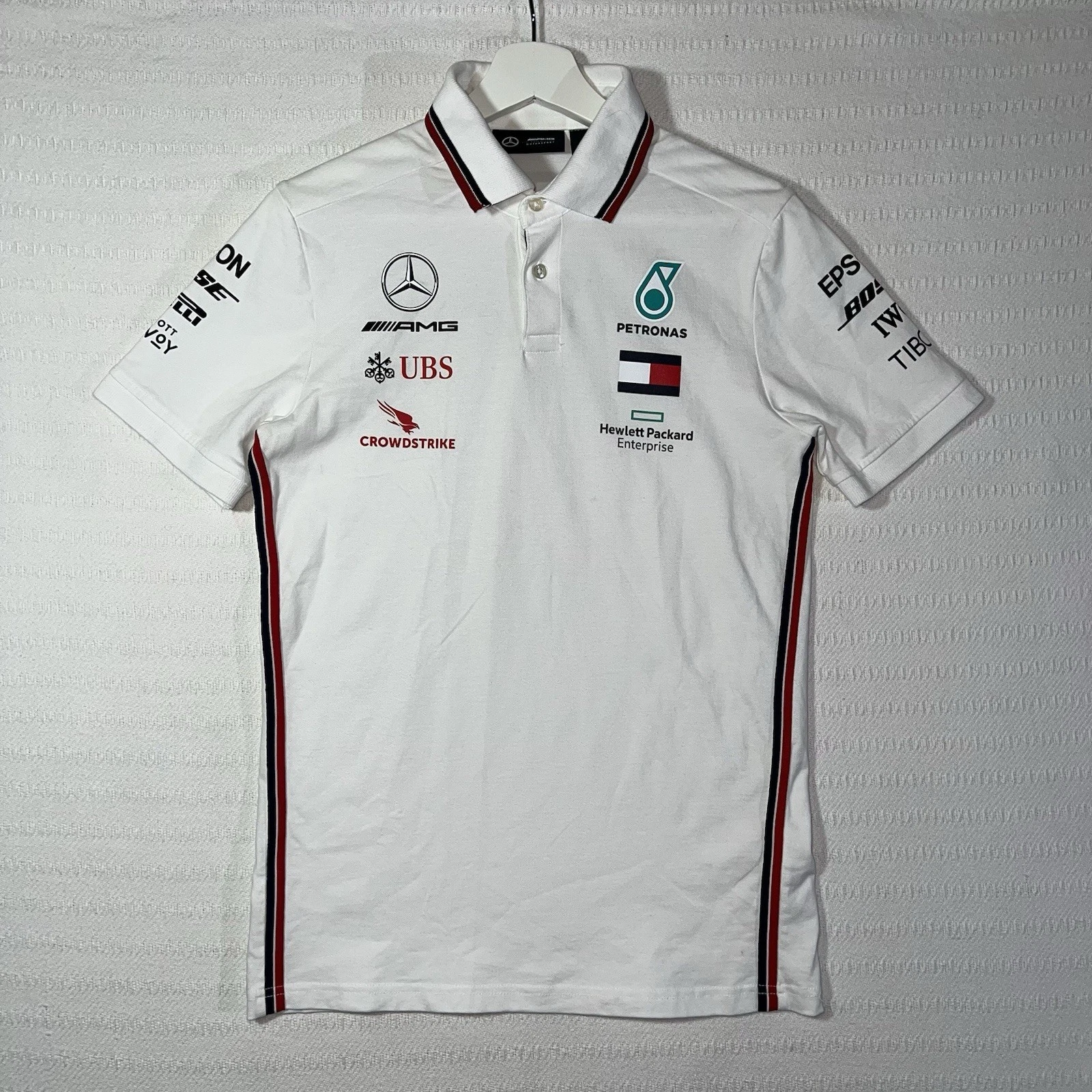 Mercedes AMG Mens Petronas F1 Team Polo Shirt Size XS Racing Formula 1