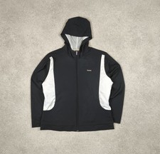 Y2k Reebok Windbreaker Jacket Retro Black White Lightweight Men's L