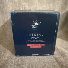Chic & Tonic Let's Sail Away Highball glasses, Set of 4, Dinnerware Kitchen