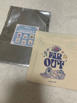 Stitch Mini Pouch Drawstring Tokyo Station POP UP Store Limited