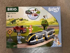 Brio World Bluey Wooden Train Set 15 Piece Track Car Figures 36144  NEW 