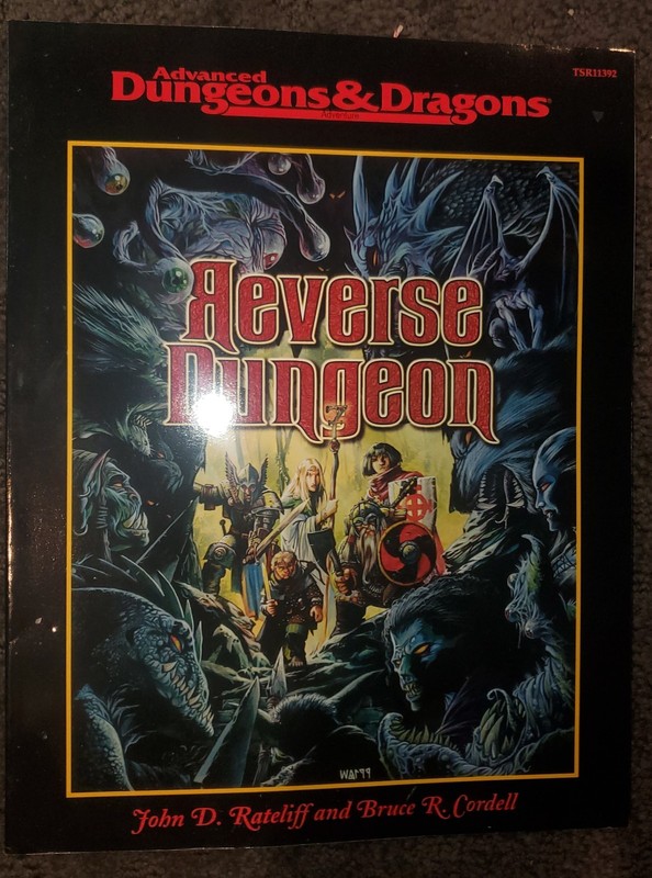 Advanced Dungeons & Dragons Reverse Dungeon Adventure TSR 11392 2nd Edition AD&D