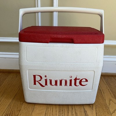 Vtg Riunite 1991 Coleman 16 Qt Cooler Ice Chest w/ Red Lid 5274 USA On Ice Nice!