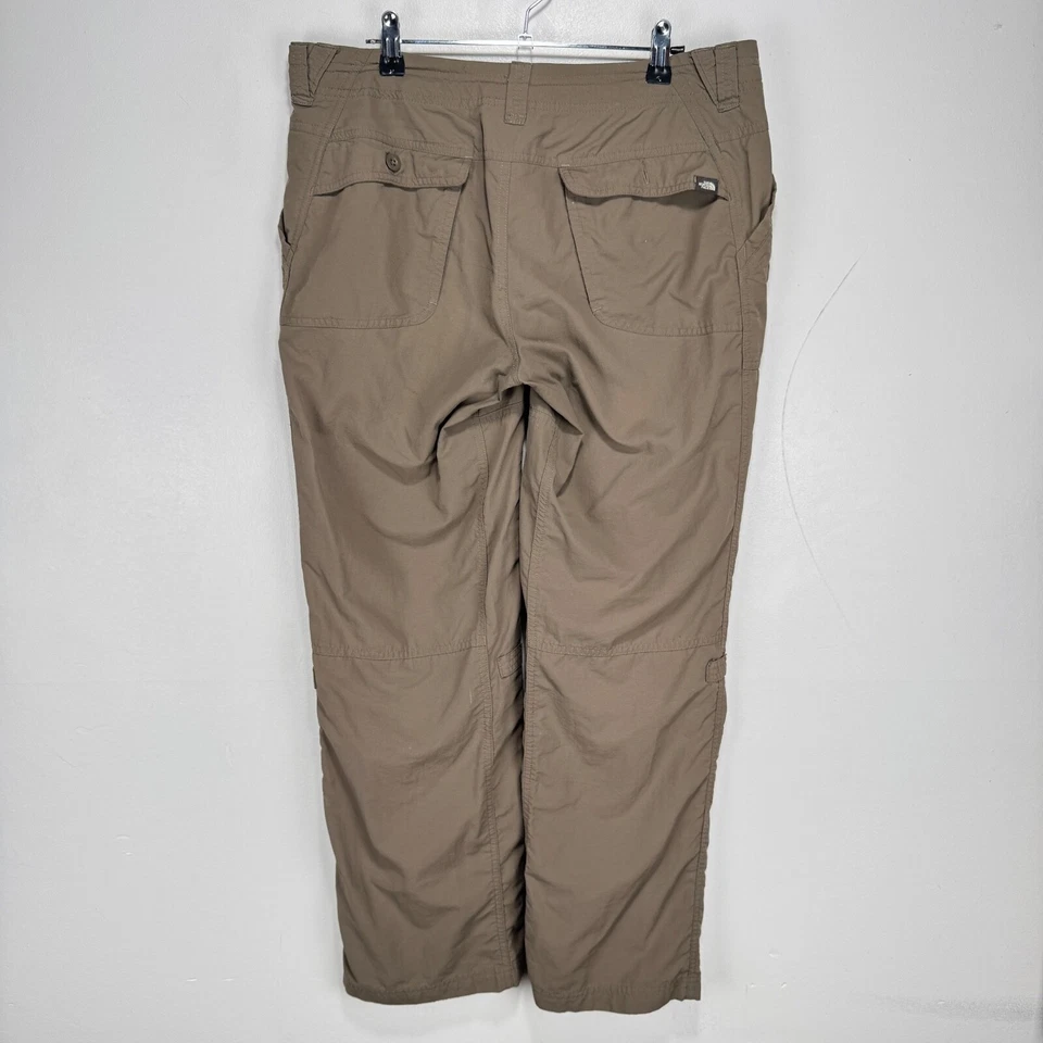 Pantalones de aventura The North Face para mujer talla 10 marrón nailon bolsillos con cremallera enrollables Foto 2 de 4
