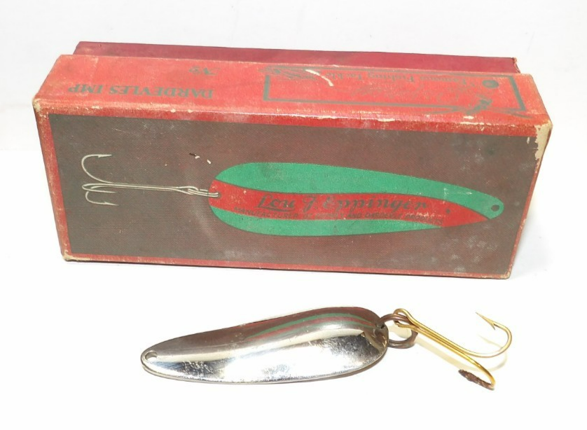 Ancien Leurre Eppinger Dardevle 216 Avec Sa Boîte - Pêche Vintage US