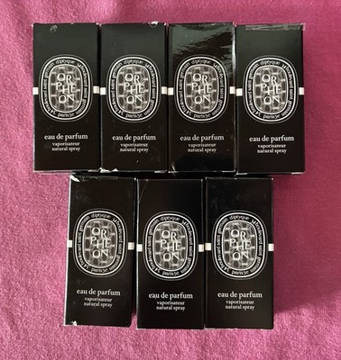 Lot Of 7! Diptyque Fleur De Peau Eau De Parfum Sample Size 2 ml / 0.06 oz NEW