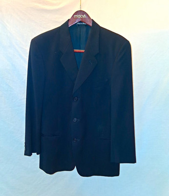 Giorgio Armani Le Collezioni Black Wool Dinner Jacket 38R  3Btn
