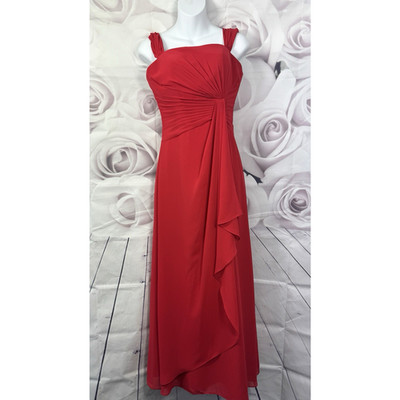 Serenade rot Abschlussball A-Linie Maxikleid Abend UK 6 formell Event Party Hochzeit