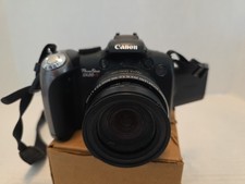 Canon PowerShot SX20 IS 12.1MP Digital Camera Black Powers On Works No Mem Card