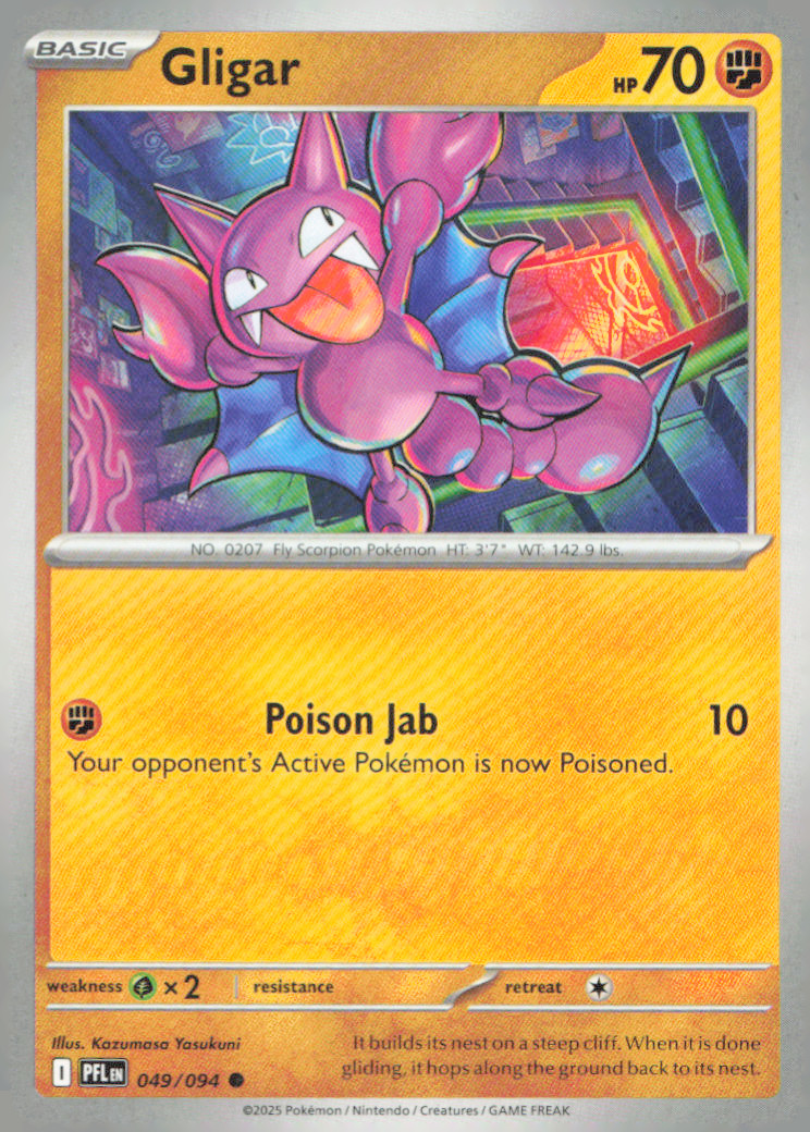 Gligar Common ME02: Phantasmal Flames 049/094 NM