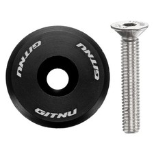 1 1/4" OD Bike HeadSet Stem Top Cap for Road Bike MTB with M6 Bolt Black
