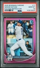 143818825 Shohei Ohtani 2025 Bowman Chrome #17 Fuchsia Refractor /299 PSA 10