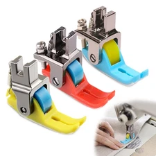 3 Pack Narrow Roller Presser Foot, Roller Presser Foot for Sewing Machine, Le...